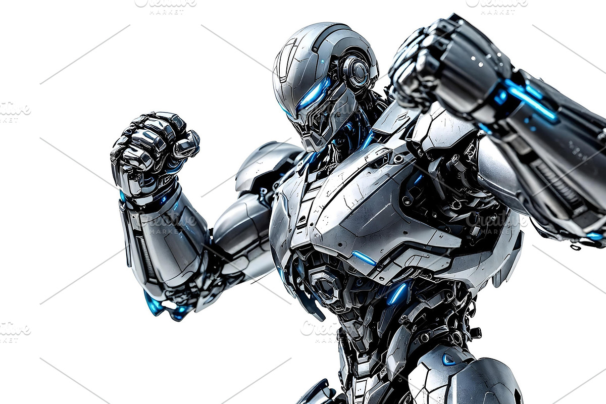 Futuristic robot warrior Ready for C, a Technology Photo by Stock Shape (Photo 1 of 4)