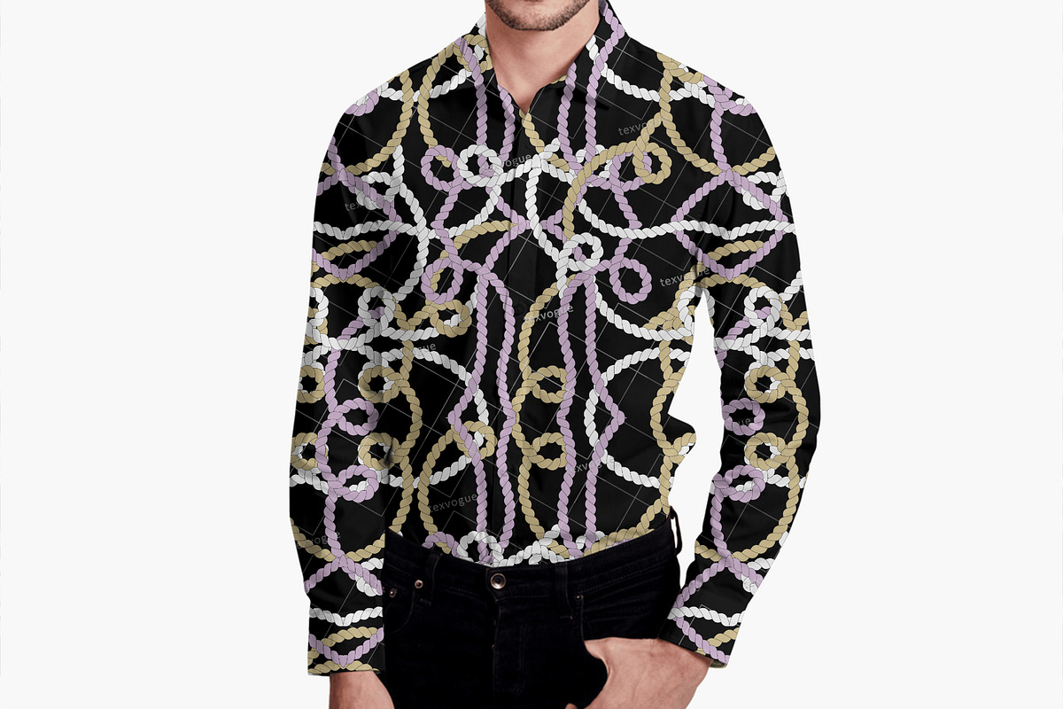 Rope Chain - Seamless Patterns, a Pattern Graphic by texvogue (Photo 13 of 13)
