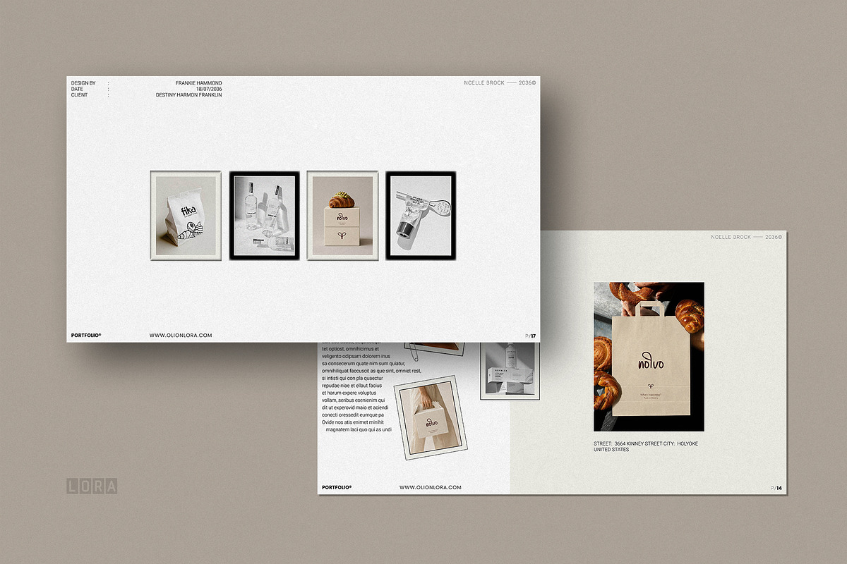 Minimal Portfolio Presentation, a Presentation Template by Olion Lora (Photo 6 of 9)