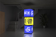 Cube Light Box Mockup, an Advertising Mockup by Permadi Creative (Thumbnail 5 of 5)