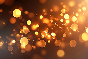 Shimmering golden lights create a dreamy atmosphere for celebrations at night, a Photo by AlyaAnd