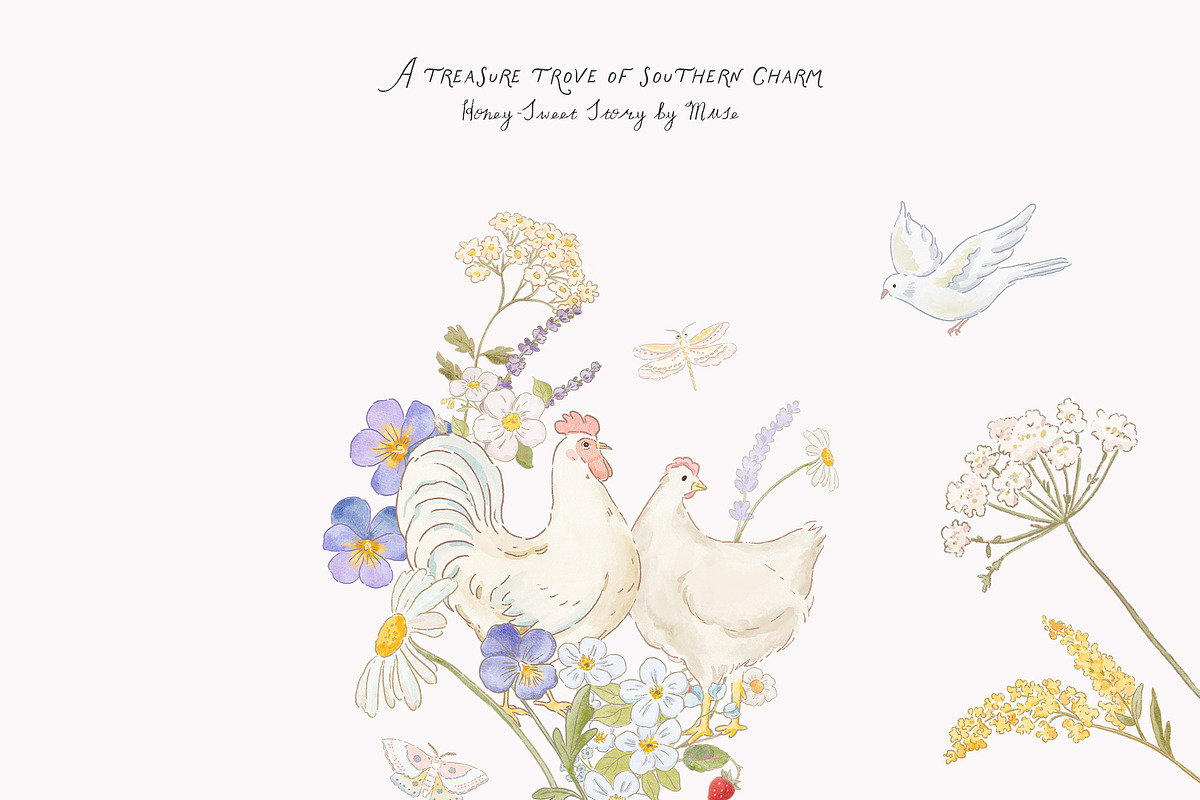 Tennessee Honey – Southern Clipart, a Decorative Illustration by Muse Artist (Photo 20 of 20)