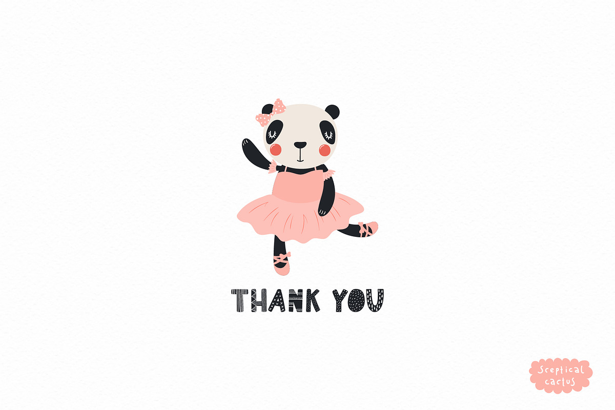 Little Ballerina Cute Animals Art, an Animal Illustration by sceptical cactus (Photo 12 of 12)