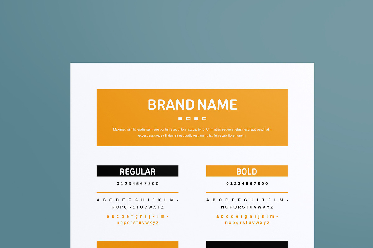 Brand Mood board Template Layout, a Stationery Template by MightyDesign (Photo 2 of 8)