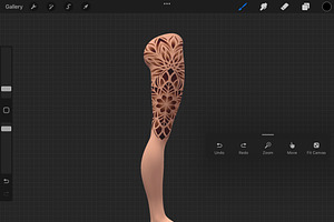 Procreate 3d Model - Left Leg Female