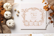 Pumpkin Line Art & Frames, a Decorative Illustration by Backyard Rose (Thumbnail 10 of 13)