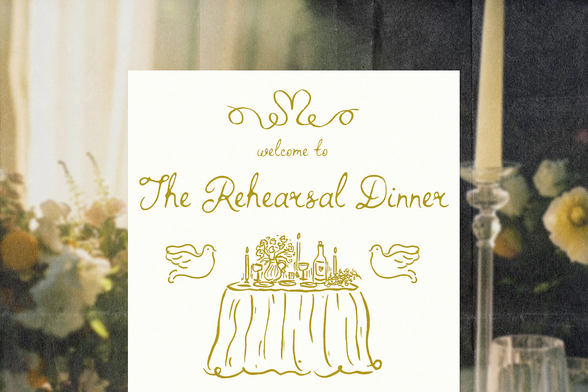 Whimsy Feast Whimsical Wedding Font, a Handwritten Font by Ayya Studio (Photo 13 of 18)