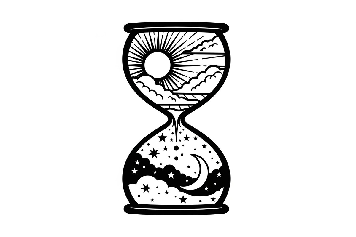 Celestial Sun Moon Hourglass Bundle, an Illustration by Gaye Art (Photo 3 of 31)