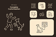 Pet and Veterinary Icon Set, an Outline Icon by Prosymbols (Thumbnail 5 of 8)