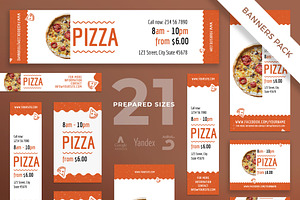 Banners Pack Tasty Pizza