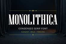 Monolithica serif font