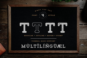 Tigreal Font Family Illustrations