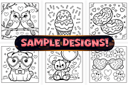Cute Easy Valentine’s Day Coloring, a Seasonal Illustration by Craftsbeefy (Thumbnail 3 of 4)