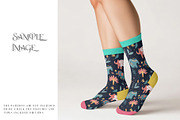 Mid Calf Unisex Socks Mockups, a Household Mockup by mock-ups (Thumbnail 13 of 13)
