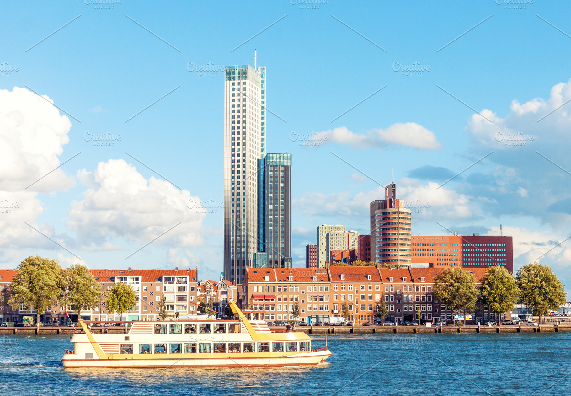 Rotterdam skyline in Netherlands, an Architecture Photo by BOOCYS