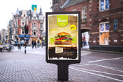 Burger Restaurant Flyer Template, a Flyer Template by ShapShapy (Thumbnail 4 of 6)