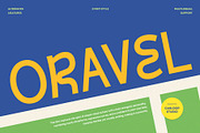 Oravel – Classic Stylistic Font, a Sans Serif Font by Casloop Studio (Thumbnail 1 of 10)