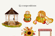 Harvest Festival Autumn Watercolor, a Seasonal Illustration by Catch the Dream Art (Thumbnail 6 of 12)