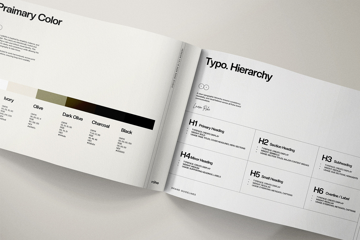 Róhe | Brand Guideline Template, a Branding & Logo Template by Graphpexel (Photo 3 of 10)