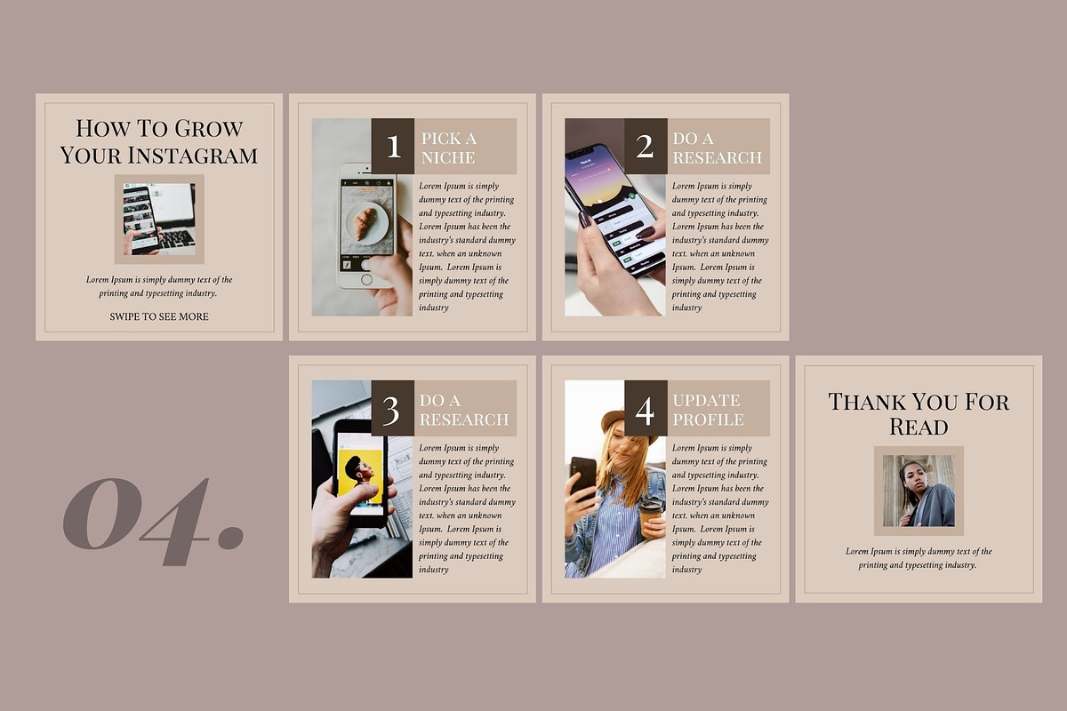 Instagram Carousel Vol. 3 | CANVA, a Social Media Template by bonadigitals (Photo 6 of 7)