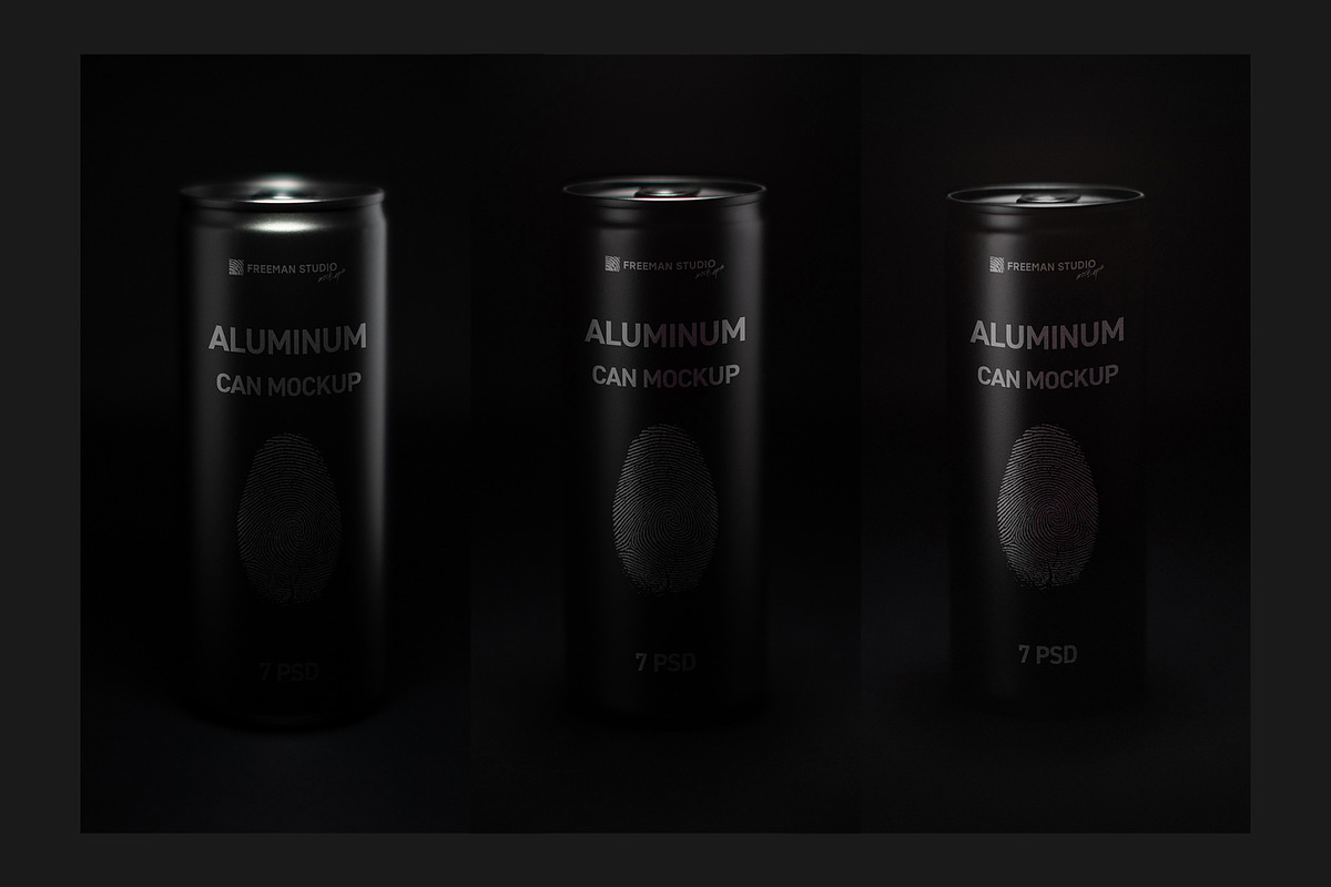 Aluminum Can Mockup, a Product Mockup by Freeman Studio (Photo 7 of 14)