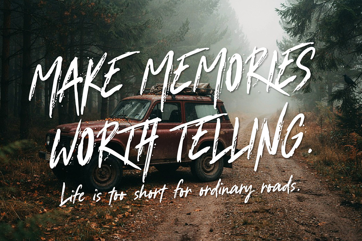 Strange Weather - Adventure font, a Handwritten Font by HypeWorksCo (Photo 10 of 15)