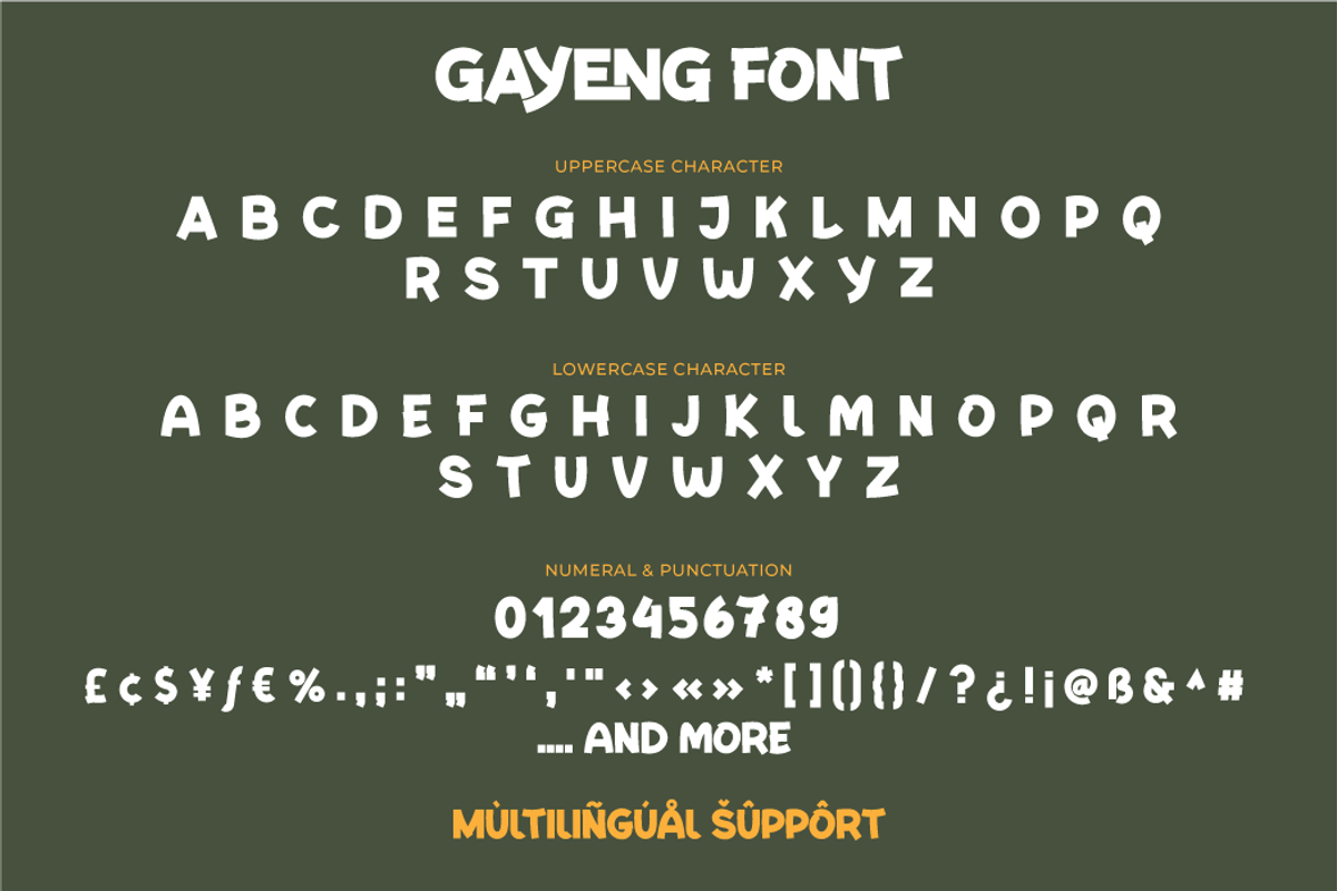 Gayeng, a Sans Serif Font by twinstd (Photo 7 of 10)