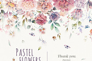 Watercolor Pastel Flowers, a Decorative Illustration by Damian Roh (Thumbnail 17 of 17)
