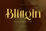 Blittgin Elegant Serif Font, a Serif Font by Perfectype (Thumbnail 1 of 8)