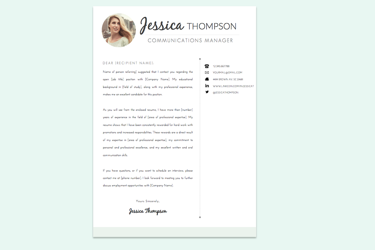 Resume Template + Cover Letter WORD, a Resume Template by PAPPERMINT RESUME STUDIO (Photo 4 of 5)