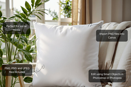 Soft Cushion Mockup for Home Decor, a Product Mockup by MockupWizard