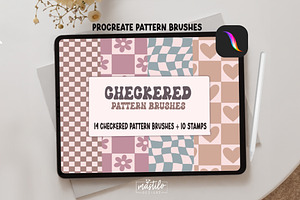 Checkered Procreate Brushes & Stamps