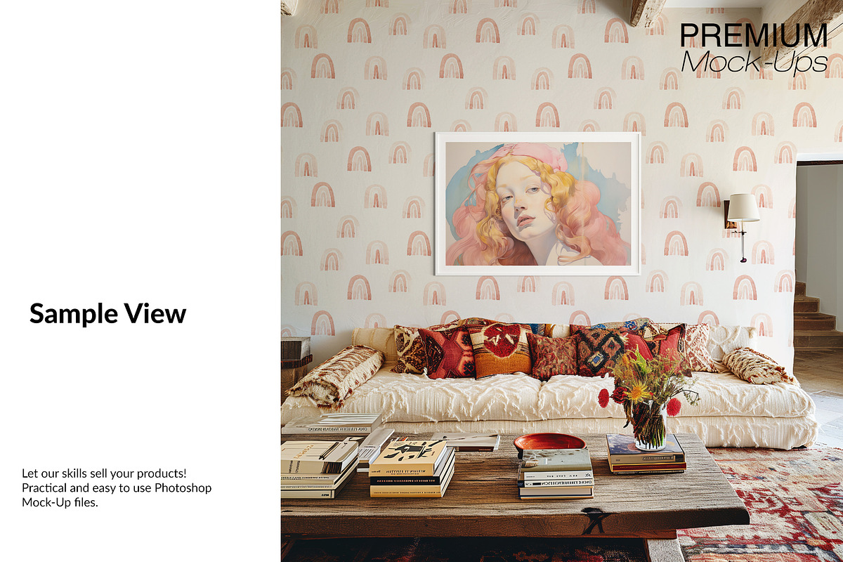 Bundle 44 Frames & Wallpaper Mockups, a Household Mockup by mock-ups (Photo 25 of 34)