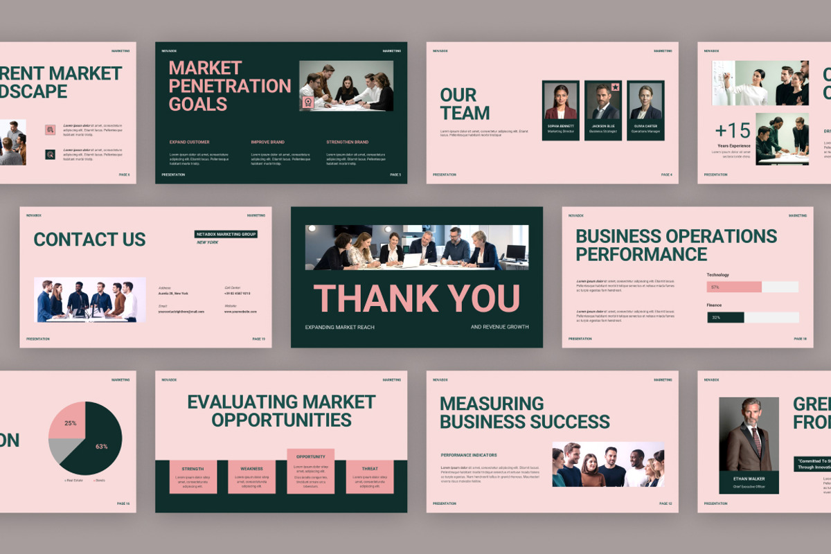 Market Penetration Google Slides, a Presentation Template by Loin Studio (Photo 4 of 4)