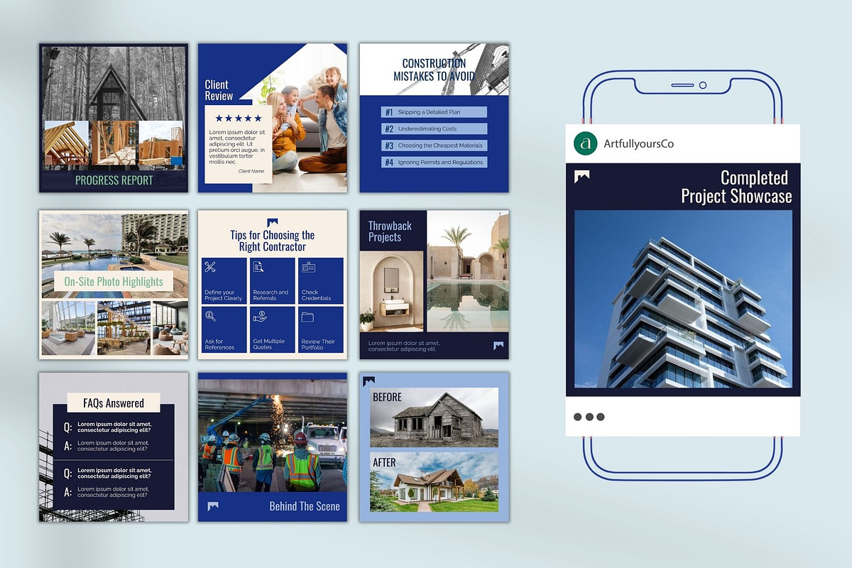 Mortar | Construction Template, a Social Media Template by Artfullyours (Photo 5 of 11)