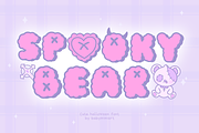 Spooky Bear Font, a Handwritten Font by Babymimiart (Thumbnail 1 of 10)