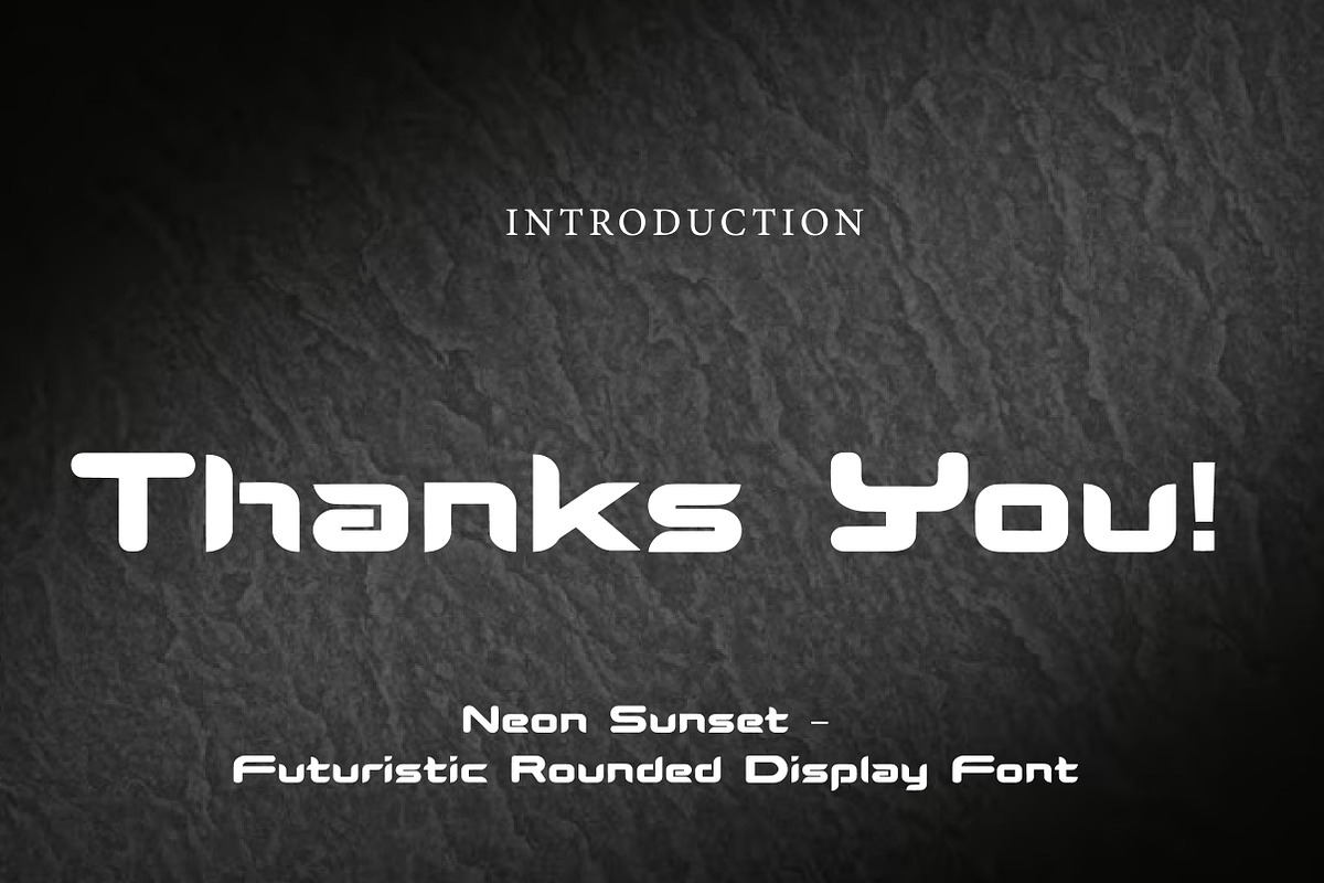 Neon Sunset – Futuristic Rounded Dis, a Serif Font by Wow Magic (Photo 3 of 3)
