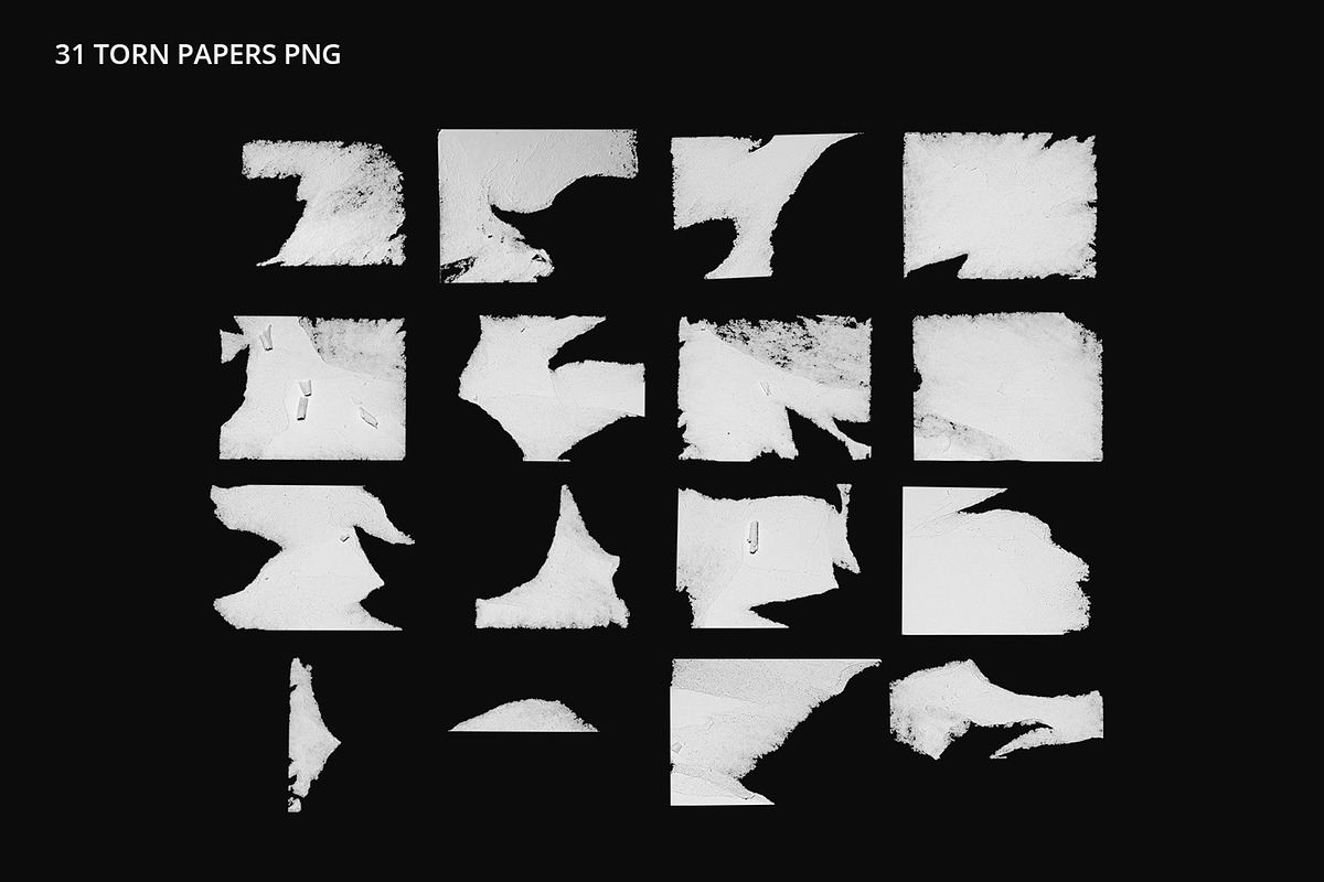 Torn Paper Textures Vol.2, a Texture Graphic by Gravito