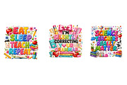 Colorful Teacher PNG Designs, a Seasonal Illustration by CreationArt (Thumbnail 2 of 4)
