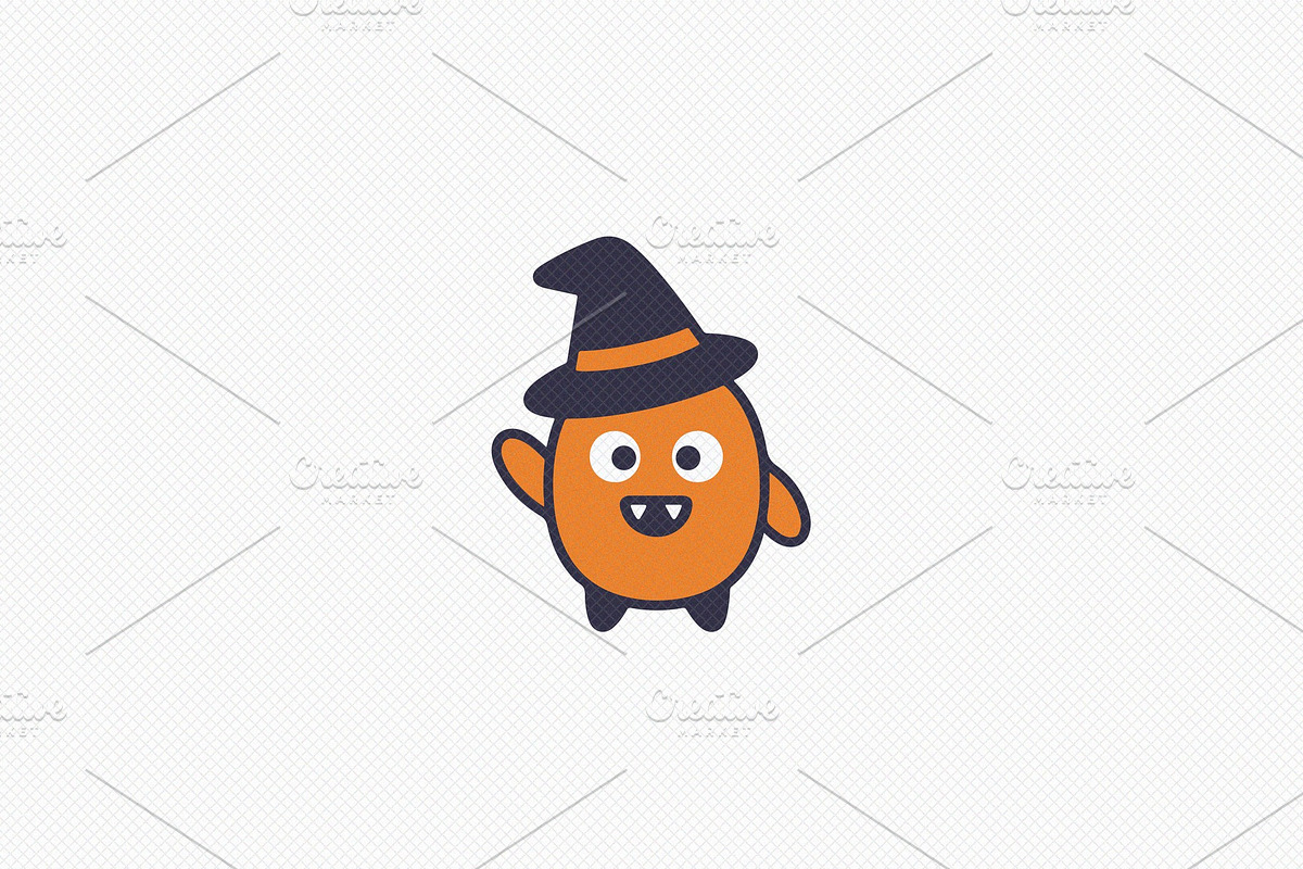 Waving Monster Vector Illustration, a Seasonal Illustration by Vectorium Studio (Photo 1 of 3)