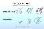 Education outline icon set, an Outline Icon by Icons (Thumbnail 3 of 3)
