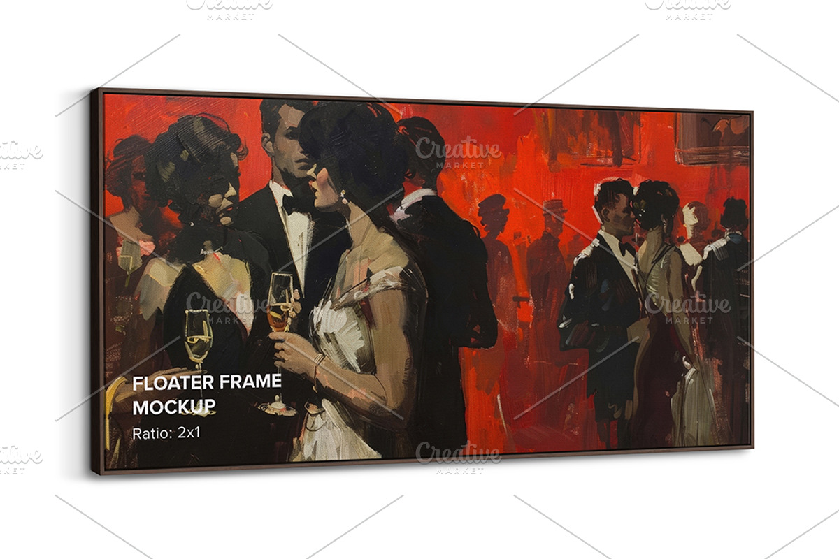 Floater Frame Canvas Mockup R-2x1, a Merchandise Mockup by Mockups by Carlos Viloria (Photo 2 of 6)