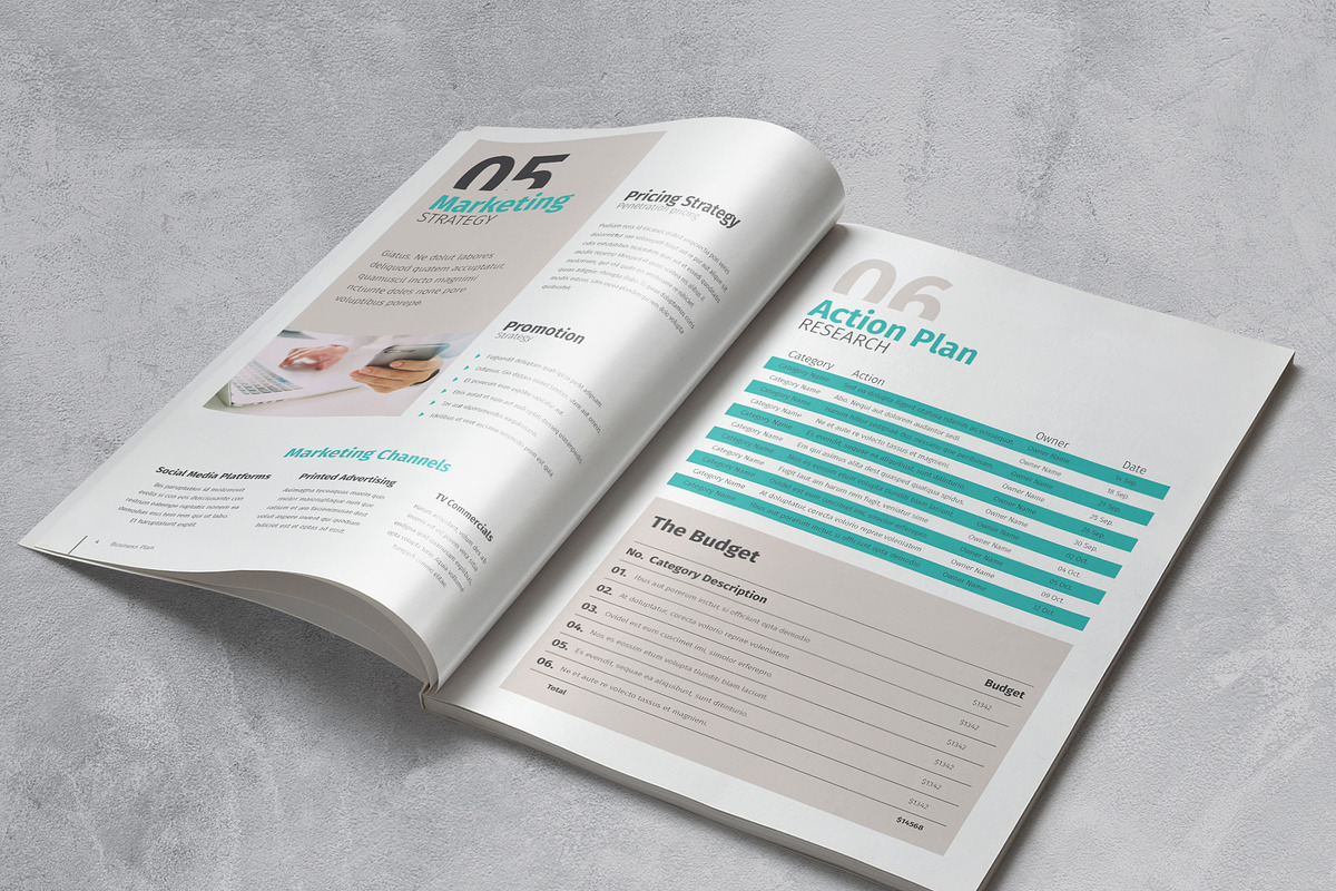 Marketing Plan Template, a Brochure Template by Sabin (Photo 5 of 7)