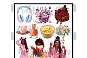 Self Love Clipart, an Illustration by CraftCrateShop (Thumbnail 5 of 8)