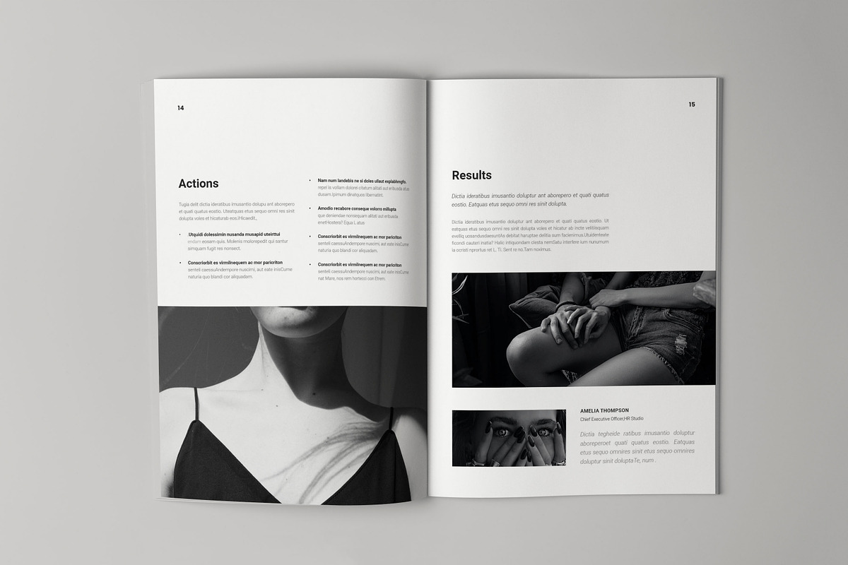 Case Study Template, a Brochure Template by HR Studio (Photo 8 of 12)