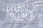 Bubbledumb Bubbly Display Font, a Handwritten Font by The October Creative (Thumbnail 1 of 8)