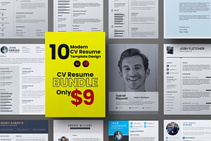 Cv Resume Design Bundle