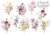 Wild flowers, poppies watercolor set, a Texture Illustration by Larisa Maslova (Thumbnail 7 of 12)