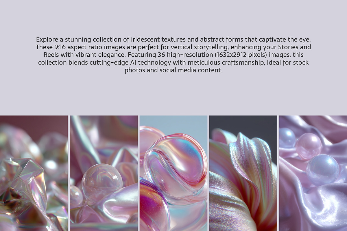 Silk, Crystals & Glitch Collection, an Abstract Photo by AI Petr Creative Agency (Photo 2 of 7)