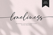 Loneliness Romantic Script, a Handwritten Font by supfonts (Thumbnail 10 of 10)